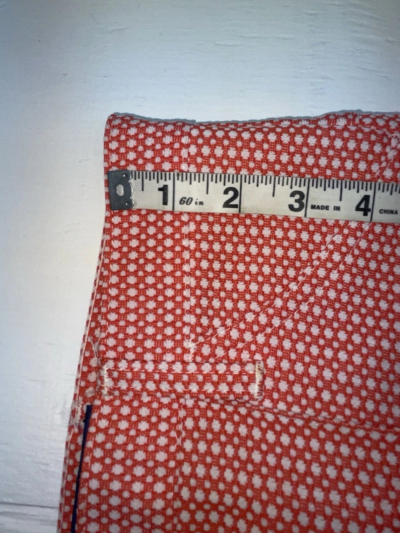 New Vintage Red Polka Dot Panhandle Slim Polyester Pants #8022 XX-59