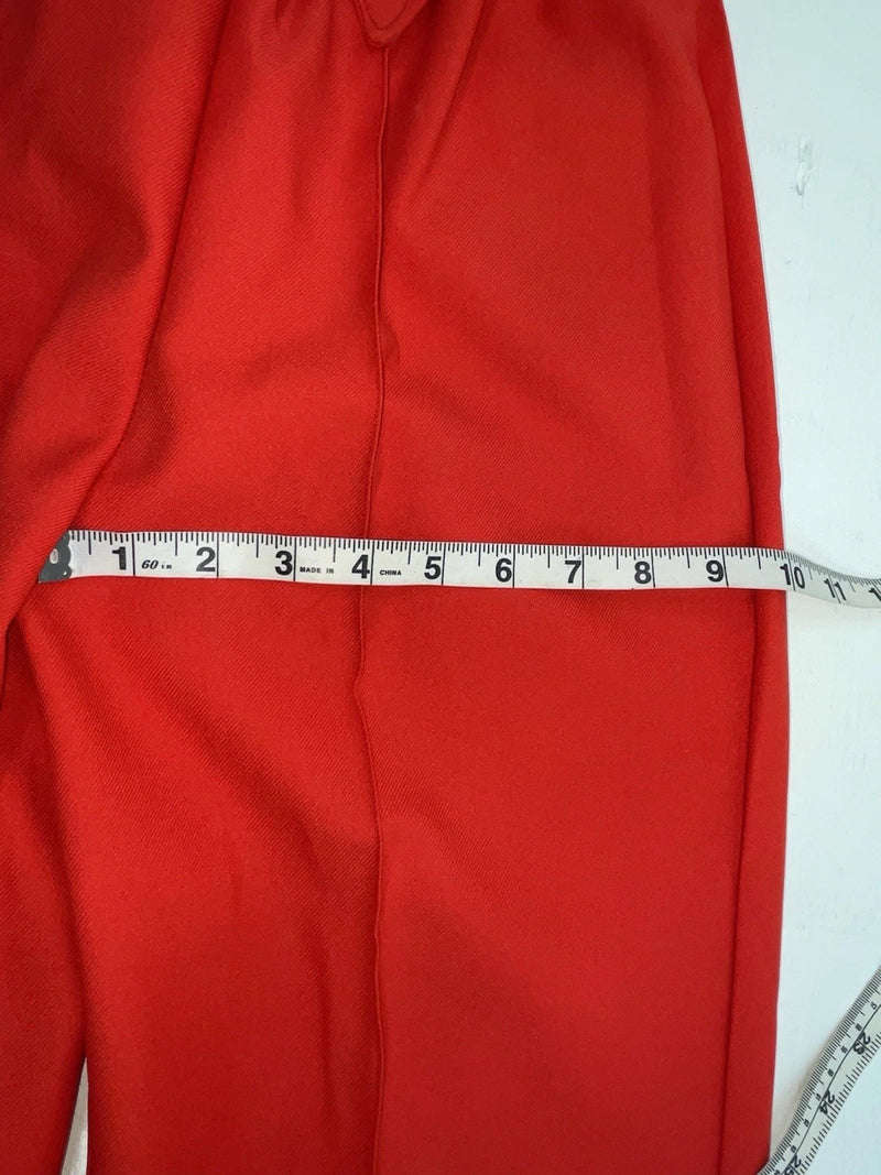New Vintage Red Polyester Pants ZZ-54
