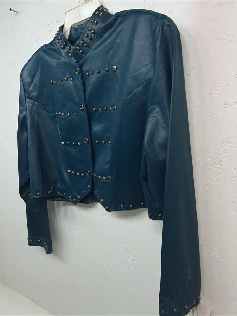 New Women’s Turquoise 1849 Authentic Ranchwear Show Short Jacket XL WW-46