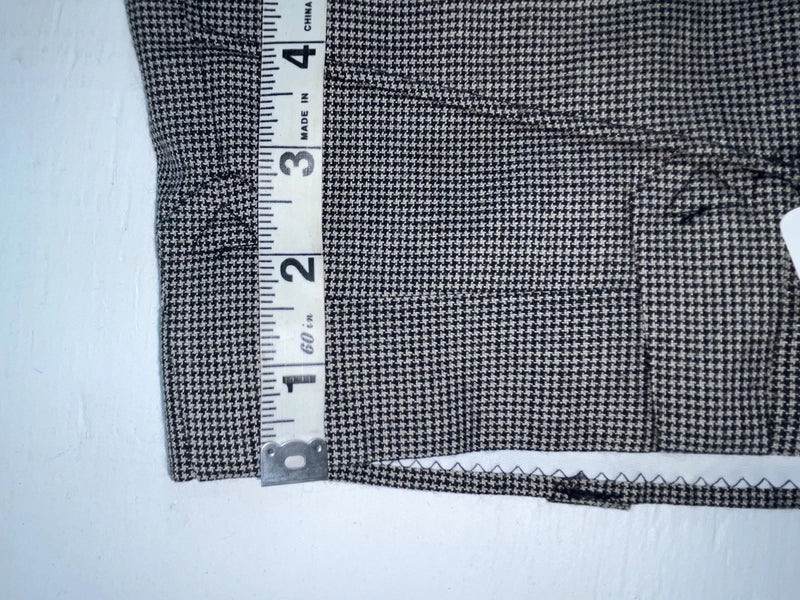 New Vintage Black Speckled Circle S Polyester Pants #CP6740 XX-113