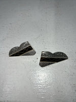 New Women’s Montana Silversmiths Gold Silver Black Collar Tips. CT4 A-37