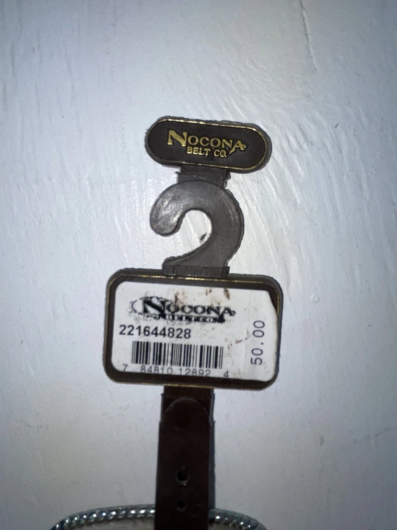 New Brown Genuine Leather Nocona Weaved And Pendent 28” Belt #2216448 NN-18