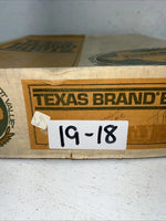 New Women’s Brown Texas Brand Cowboy Boots. L 195 6 M. 19-18