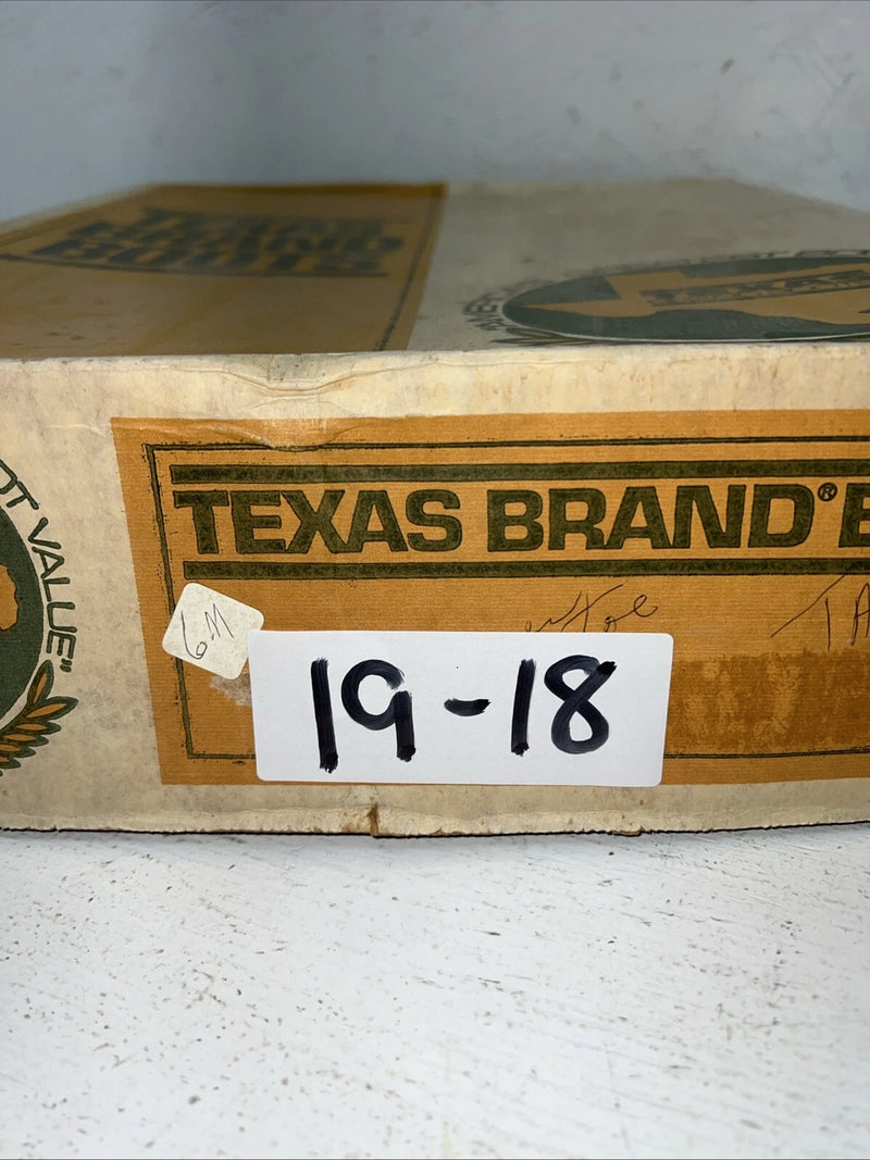 New Women’s Brown Texas Brand Cowboy Boots. L 195 6 M. 19-18