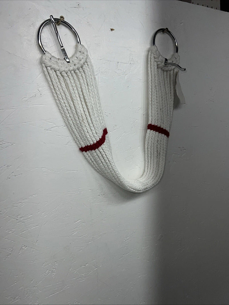 New Tough 1 White Red Mohair 33” Cinch #59-1233 U-22
