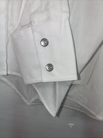 New Kids ELY Cattleman White Long Sleeve Pearl Snap Size 8 DD-51