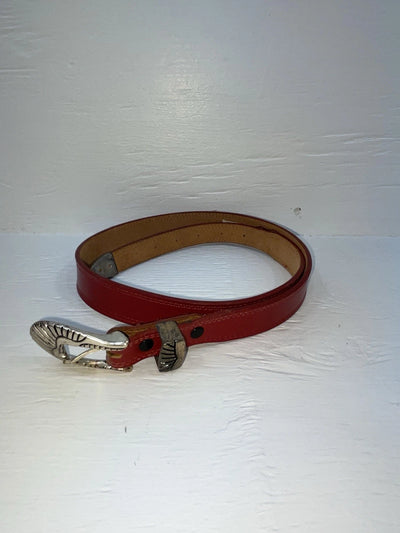 New Red Genuine Leather Nocona 32” Belt #G357 Z-123