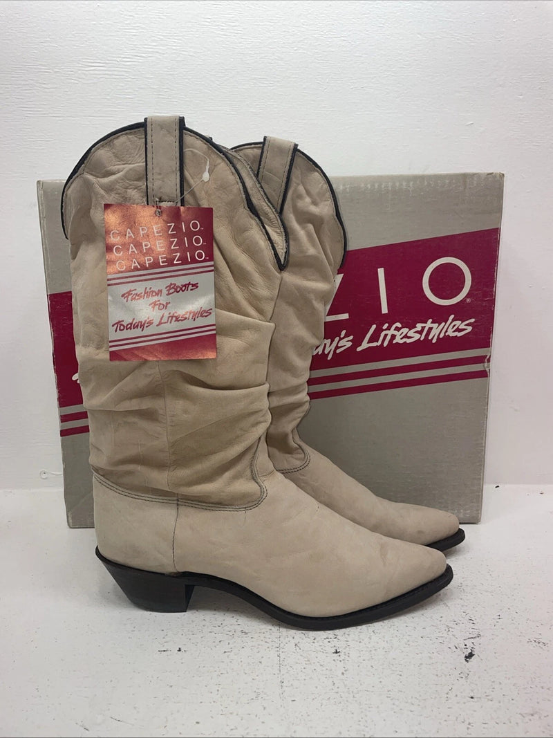 New Women’s Cream Capezio Cowboy Boots. L 509 9 M. 15-62
