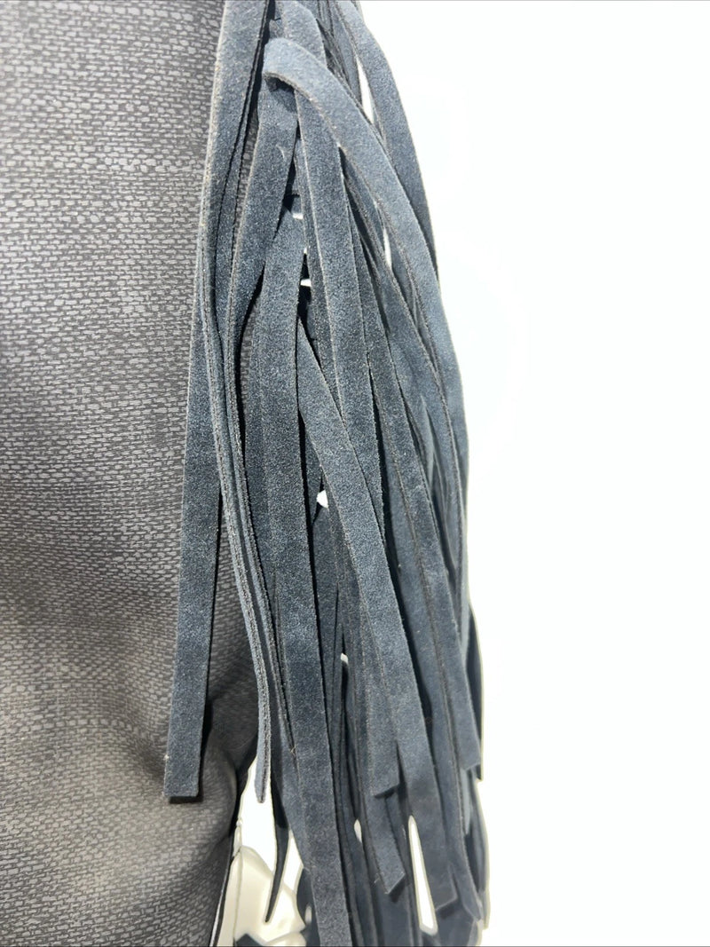 New Gray Angel Ranch Purse With Fringe #DHB1036B EE-5