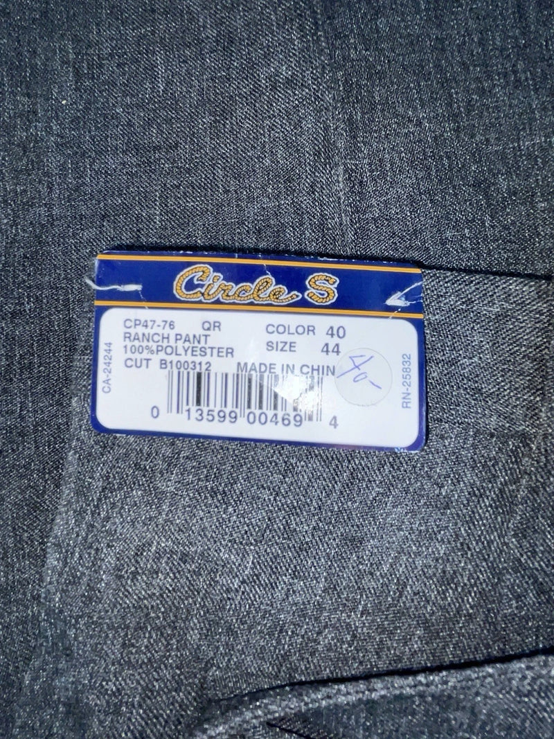New Vintage Gray Circles S Polyester Pants #CP4776 XX-76
