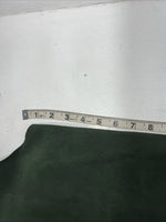 New Green Congress Leather Show Chaps With Fringe Adjustable Waist 51” N-26