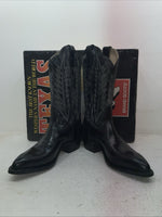 New Men’s Black Texas Brand Cowboy Boots.  5030 8.5 8 1/2 D. 3-112