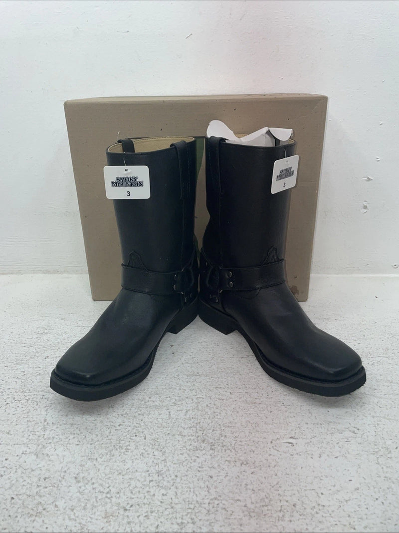New Youth Black Smoky Mountain Cowboy Boots. 2405 3 D. 22-22
