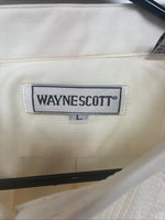 New Wayne Scott Yellow Long Sleeve Button Up English Shirt Large TT-36