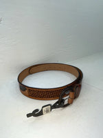 New Brown Genuine Leather Western Express Tooled Eagle 46” Belt #226 NN-127