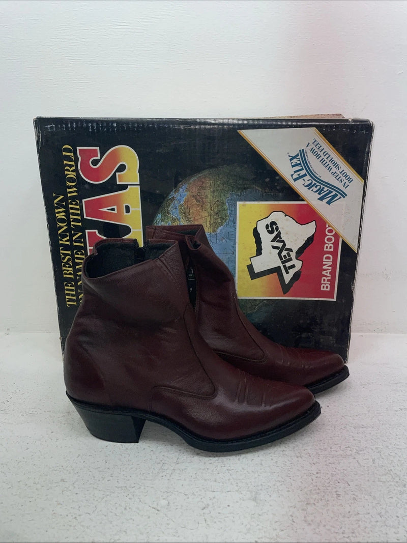 New Men’s Red Texas Brand Cowboy Boots. M 373 8.5 8 1/2 D. 3-126