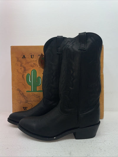 New Men’s Black Laredo Cowboy Boots. 6691 9.5 9 1/2 E W. 4-70