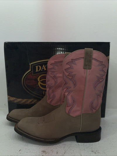 New Women’s Pink Dan Post Cowboy Boots. 3816 10 M. 8-91