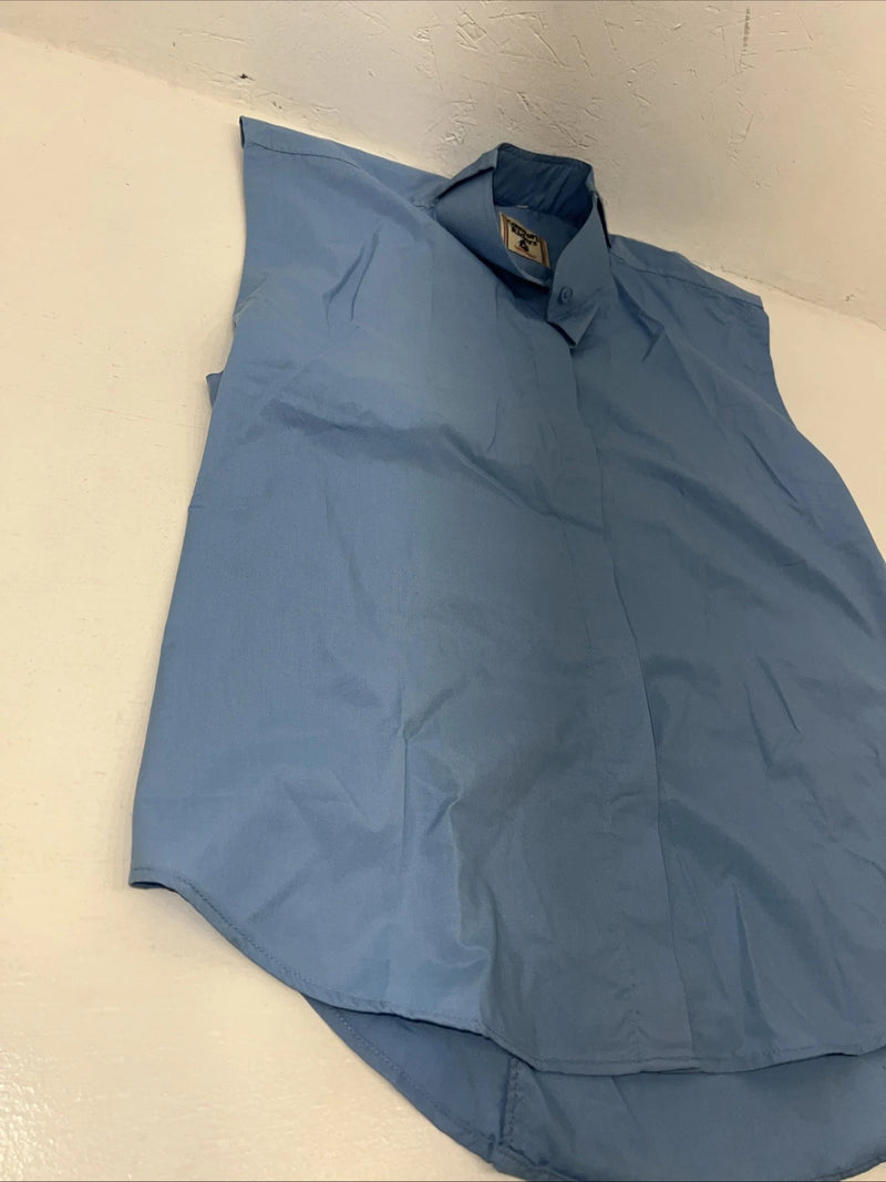 New Women’s Blue Sleeveless Tough 1 Comfort Riders English Shirt. 38 G-41