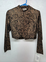 New Women’s 1849 Authentic Ranchwear Gold Western Show Short Jacket Small G-506