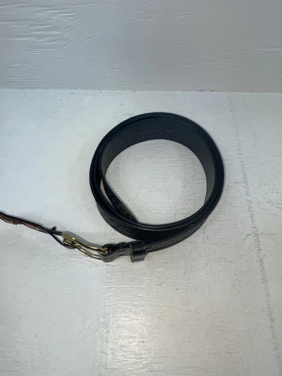 New Black Genuine Leather Chambers Tooled 50” Belt #7059 NN-124