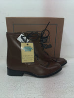 New Youth Brown Lace Up Smoky Mountain Cowboy Boots. 3040 Y 4.5 4 1/2. 22-111