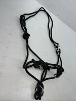New Tough 1 Black Rope Halter Side Pull Combo #50-4000 H-502