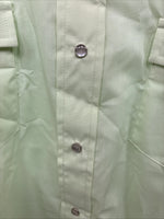 New Women’s Western Shirt Green Plaid Long Sleeve Pearl Snap 16 XL CC-94