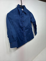 New Boys Fenton Navy Blue Long Sleeve Button Up Size 6 DD-131