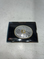 New Women’s Nocona Gold Silver “G” Belt Buckle. 37572-G A-115