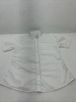 New Women’s White Tough 1 Comfort Riders Short Sleeve English Shirt. 36 G-36