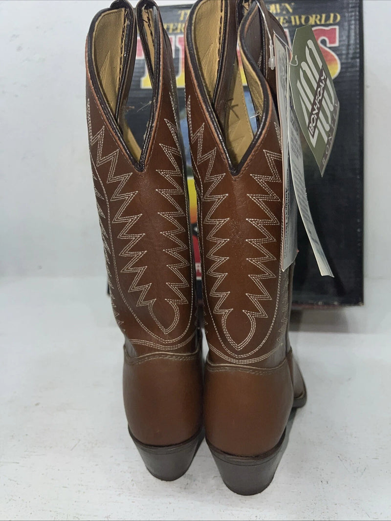 New Women’s Brown Texas Brand Cowboy Boots. 4501 6.5 6 1/2 M. 19-108