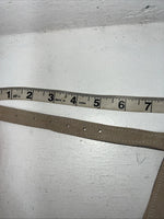 NOS Tan Show Chaps With Fringe Adjustable Waist 37” I-72