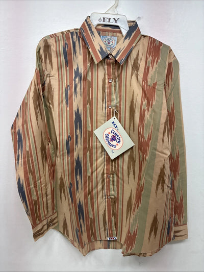 New Women’s Country Charmers Camo Long Sleeve Pearl Snap Large II-87