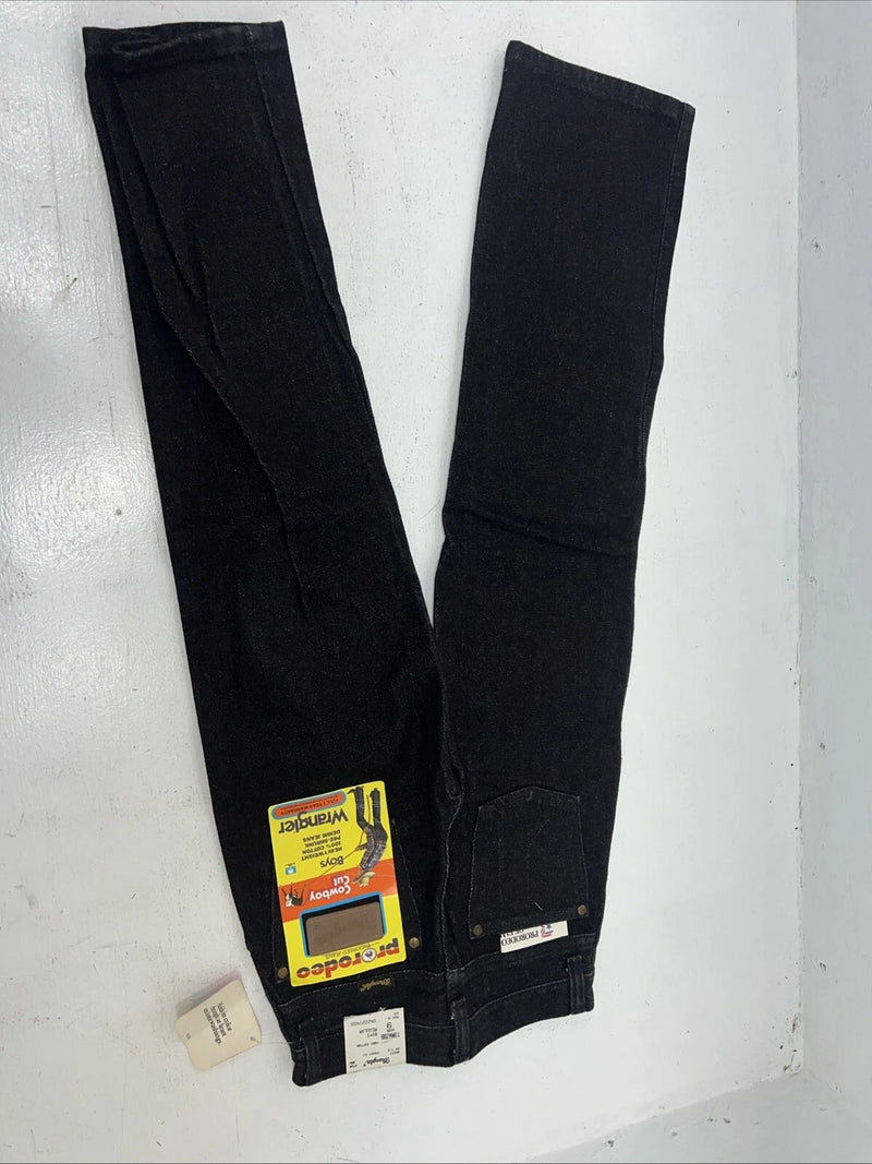 New Boys Black Denim Pro Rodeo Cowboy Cut Regular Jeans. 9/24 1/2 B-15