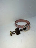 New Pink Genuine Leather Nocona Silver Bling 34” Belt #4420430 JJ-33