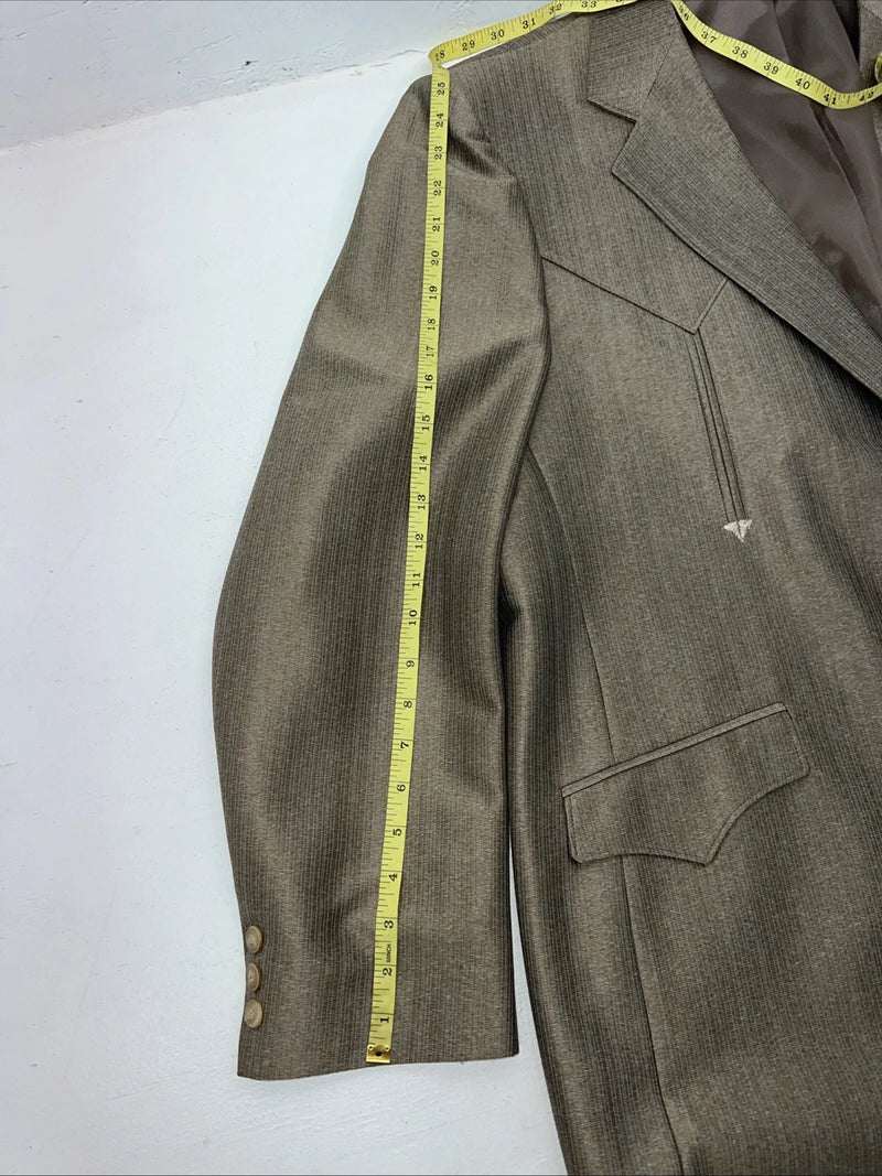 New Men’s Mesquite Brown Suit Jacket 50R #6487 Y-609