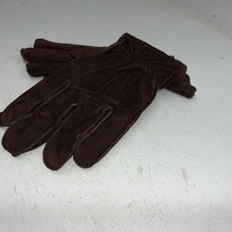 New Dremier Brown Leather Warm Lined Riding Gloves E-501
