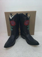 New Youth Black Smoky Mountain Cowboy Boots. 3688 Y 4.5 4 1/2. 22-116