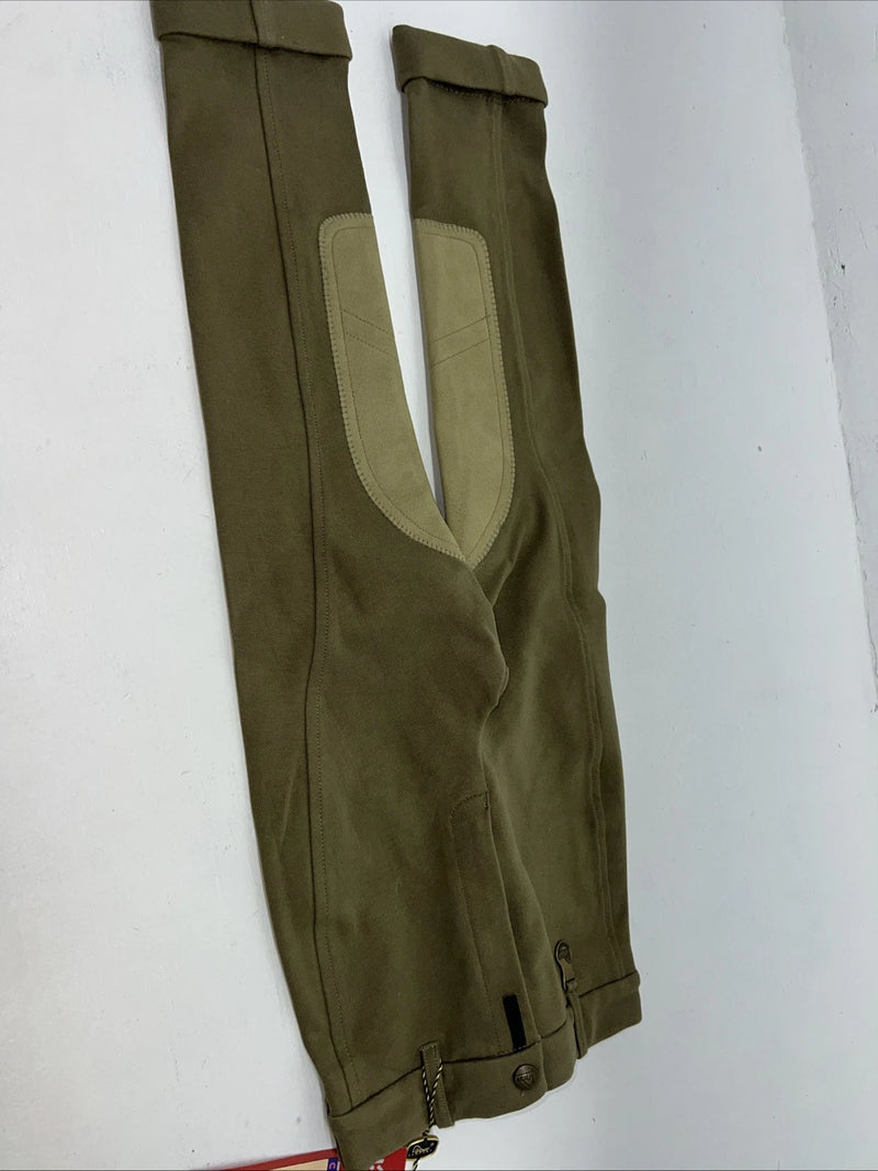 New Children’s Green Vequi Comfort English Riding Breeches. 8 D-84