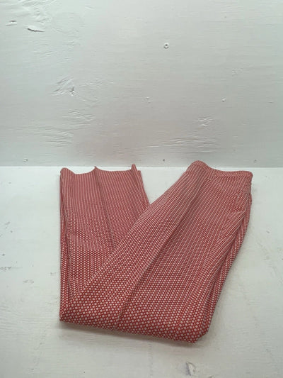 New Vintage Red Polka Dot Panhandle Slim Polyester Pants #8022 XX-59