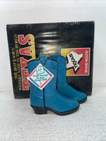 New Kids Blue Texas Brand Cowboy Boots. I 238 4 D. 22-58