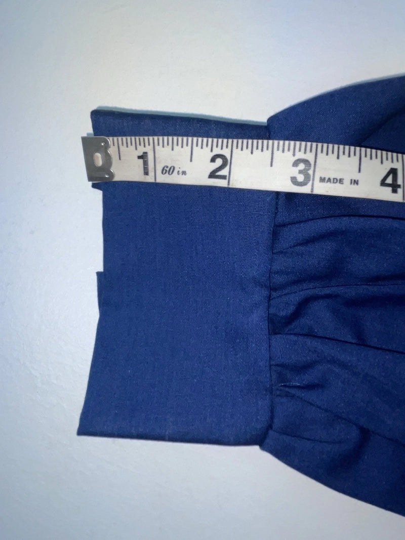 New Women’s Blue Fenton Long Sleeve Button Up Shirt #5328 3B-53