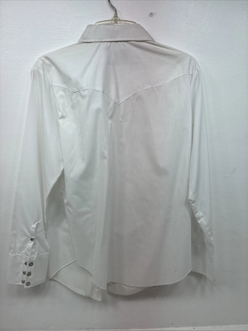 New Women’s Dickson Jenkins White Long Sleeve Pearl Snap Size 18 GG-16