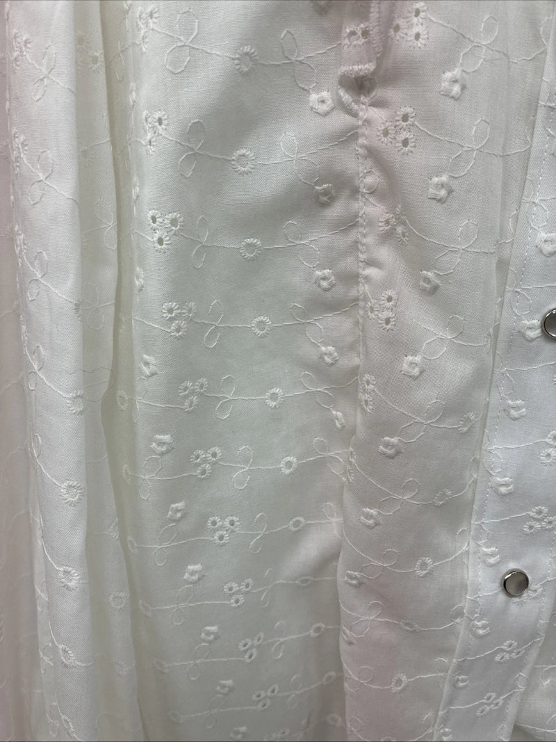 New Kids Kid Kountry Whitening Sleeve Pearl Snap Size 14 KK-115