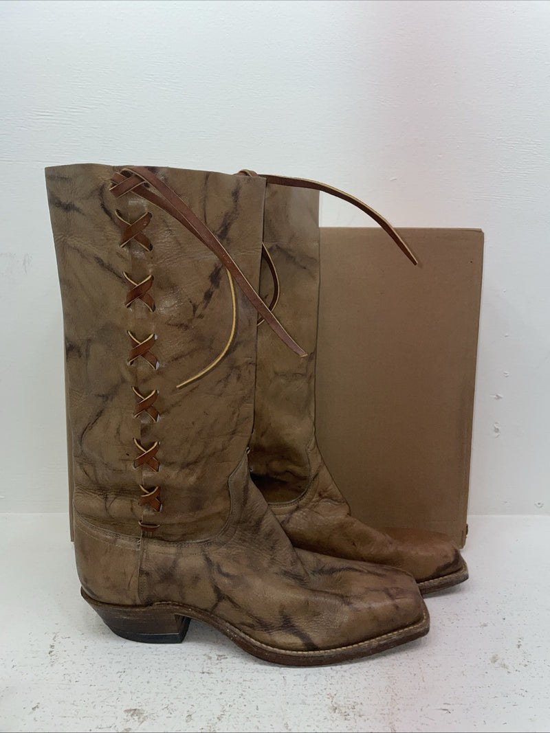 New Men’s Brown Wrangler Cowboy Boots. 3649 10 D. 7-52 