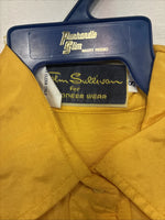 New Women’s Panhandle Slim Yellow Long Sleeve Button Up Small KK-69