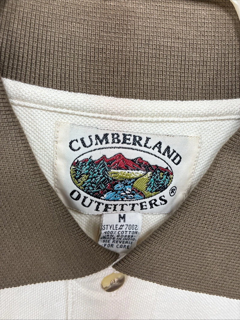 New Men’s Cumberland Brown Western Design Short Sleeve Polo Medium K-51