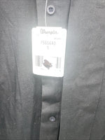 New Men’s Wrangler Black Long Sleeve Button Up Small B-121