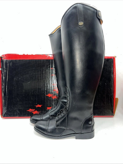 New Women’s Black EQUISTAR English Riding Boots. 467522 8 W. 12-51